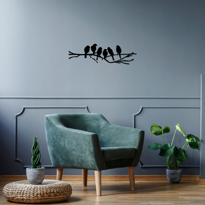 Wallity Birds On The Branch Accesorio de Pared de Metal Negro Wallity Birds On The Branch Accesorio de Pared de Metal Negro